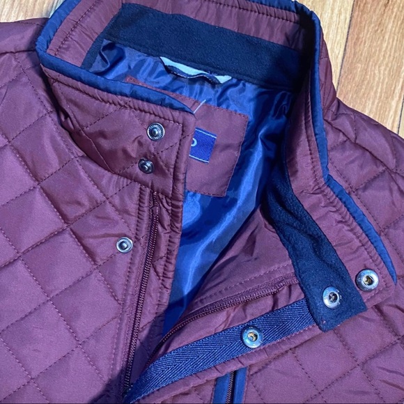 IZOD Men's Quilted Barn Jacket Color PORT ROYAL NEW!! - Picture 4 of 7